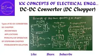 DC CHOPPERS (DC-DC CONVERTERS) PRINCIPLE OF OPERATION OF STEPDOWN DC CHOPPER