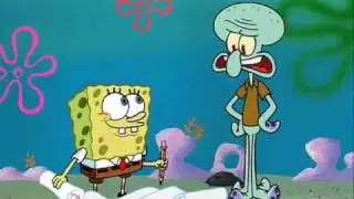 Spongebob - Wearing a Salmon Suit!
