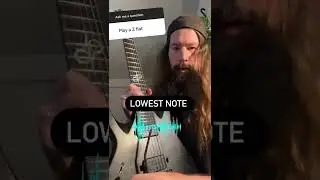 САМАЯ НИЗКАЯ нота, возможная на гитаре 🎸