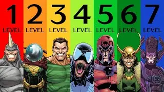 The 7 levels of Marvel's Villain ( Weak to Strong )