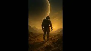 A lone Ronan astronaut on the first landing