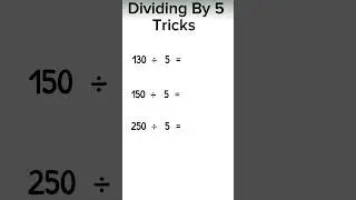 dividing by 5 trick | you should onow this trick | #shorts #maths