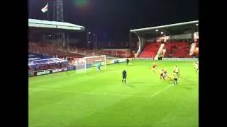 Now THAT'S how to take a penalty! Andy Bishop nails one for Wrexham
