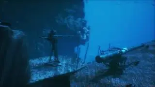 UE5 short: A Gato class submarine braves a coral reef