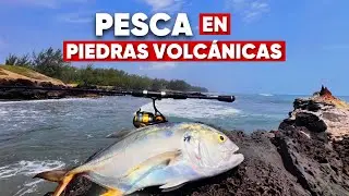 Mucha Actividad en esta Playa de Veracruz 🇲🇽🎣 ( Pescando desde las Piedras)