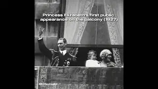 Their first appearance on the balcony #royalfamily #queenelizabeth #princessmargaret