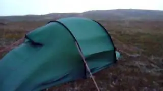 Hilleberg Nammatj 3 in about 15 m/s winds