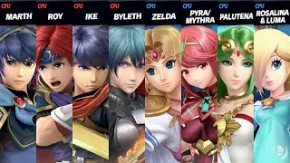 Super Smash Bros. Ultimate - Team Marth vs Team Zelda