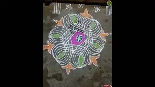 kolam no 75 simple friday rangoli design #kolam #kdcreations #simple #fridayspecialrangolidesign