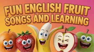 Kids Song Learn Fruits in English Apple Banana Mango Grapes Orange Fun Nursery Rhymes Music