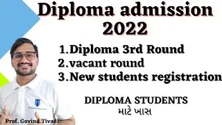Diploma acpc vacant round || Diploma admission process 2022 || vidyapur education