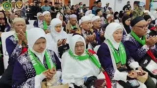 Kedatangan Jemaah Haji Kota Banjarmasin Kloter BDJ-13 Debarkasi Banjarmasin