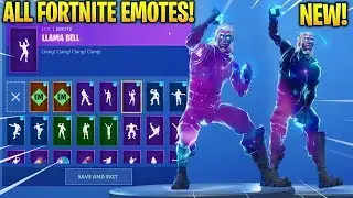 *NEW* GALAXY SKIN SHOWCASE WITH ALL FORTNITE DANCES & EMOTES! (Android Samsung Galaxy Exclusive?)