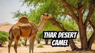 King of Desert | Hungry Camel eating tree leaves | Hungry Camel | Thar Desert