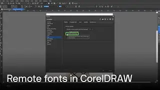 🌐 How to use fonts in CorelDRAW & Corel PHOTO-PAINT | Remote fonts tutorial 🎨