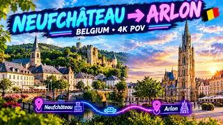 Neufchâteau, Belgium - Arlon, Belgium | Dash Cam | POV | Slow TV