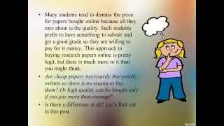 Buying Research Papers: Cheap vs Expensive