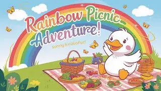 Rainbow Picnic Adventure for Kids | Colorful Duck Song with Fun Picnic Vibes!