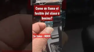 Como se llama El fusible del claxo o bocina#shorts