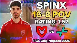SPINX 16-8 POV vs PARIVISION (Inferno) | PGL Cluj-Napoca 2026