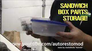 Small parts storage problem use lunch meat containers