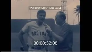 Red Sox slugger Tony Conigliaro interviewed at 1967 spring training, says, 