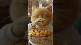 ⚠️ Chakli Eating ASMR | Cute Cat | ASMR Eating | ASMR Food | ASMR | #asmr #cat #satisfying #food