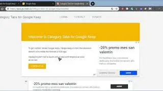 Category Tabs for Google Keep. Extensi&oacute;n de Chrome. Organizar categor&iacute;as (apps.jeurissen.co)