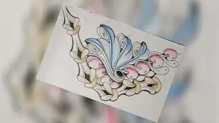 Zendoodle art || zentangle art || step by step zentangle #zentangleart #zendoodle #doodle 