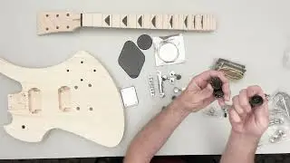 Build Your Own Guitar Kit Unboxing - DIY Guitar Kit VW028 from Vibeworks Guitars
