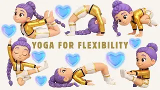 K-POP Yoga for Flexibility With Rumi | Yoga for Children | Christmas Yoga | Yoga With Bella
