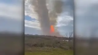 Natural gas pipeline explodes in Cameron Parish; one person injured
