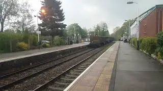 56091/103 fast freight + Flying Banana Blythe Bridge 1.5.19