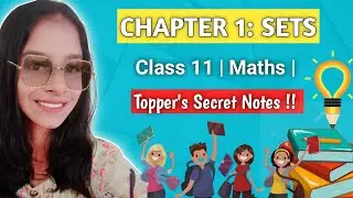 Class 11 Maths Chapter 1 Sets | Complete Notes + Quiz | CBSE/NCERT |