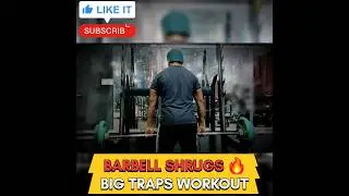 Barbell Shrugs Workout | Build Massive Upper Traps 💪 | AJ Uncut | #motivation #gymworkout