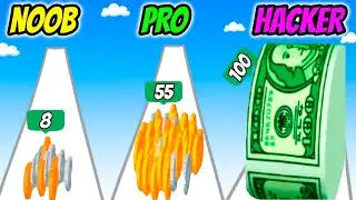 Coin Stack - NOOB vs PRO vs HACKER