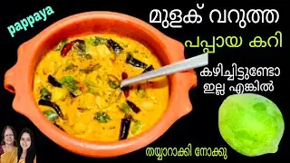 💯പപ്പായ ഉണ്ടോ,എങ്കിൽ ഇപ്പോൾ തന്നെ ചെയ്ത് നോക്കു|Special Papaya Curry |Kerala Style Raw Papaya Recipe