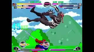 Mario, Luigi, and Spider-Man vs Riot and Venom (Mac Gargan)