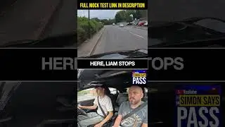 Подъезжаем к обочине дороги 🚗 Отрывок из пробного экзамена #drivingtest #drivinglessons #mocktest