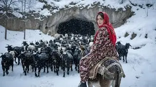 Village Life: Surviving Winter in A Cave | Amazing Cooking & Bread Baking