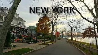 AMAZING SCENIC DRIVE FROM MANHASSET NY TO DOUGLASTON QNS NY  NOV 2025