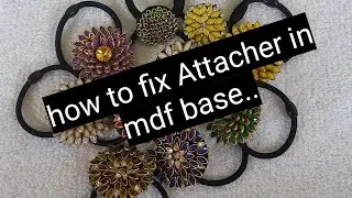how to fix Attacher in mdf base/easy tutorial/ handmade rubber bands/ kundan rubber bands/  Attacher