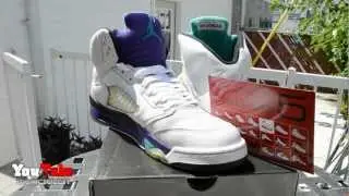 Air Jordan Retro V Grape 5s LS 1080p HD