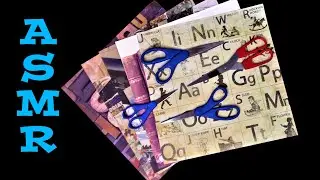ASMR: Cutting paper (No Talking, paper sounds, scissors)