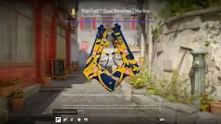 Counter strike 2 skins Dual berettas Marina sticker craft and charm combo update 12/2025