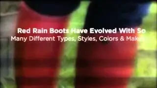 Red Rain Boots - Safety With Beauty !