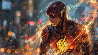 Superheroes save the dark future - AI Generated