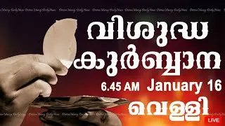 Holy Mass I Malayalam Mass I January 16 I Friday I Qurbana I 6.45 AM
