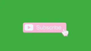 Pink Subscribe Button Green screen(No Copyright)