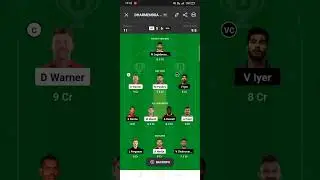 DC VS KOL today Match IPL Fantasy Cricket Teams 2cr win #fantasy #shorts